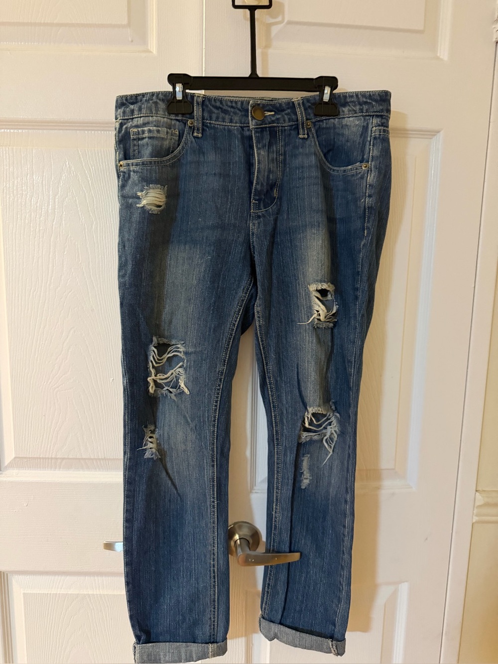 life in progress Dark Blue Denim Jeans with Button Fly